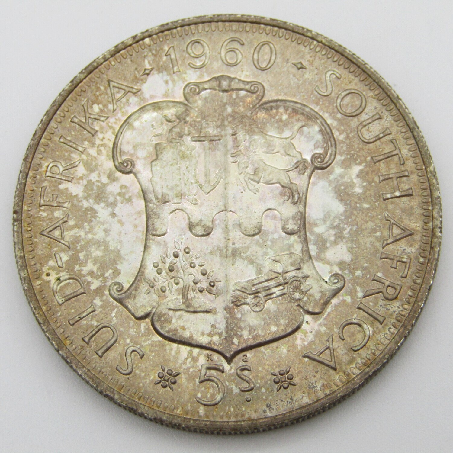 South Africa 1960 proof 5 Shilling