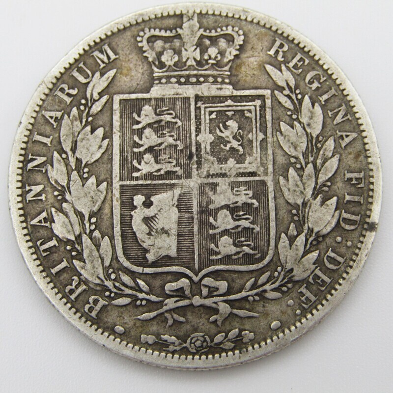 1883 Great Britain half Crown silver