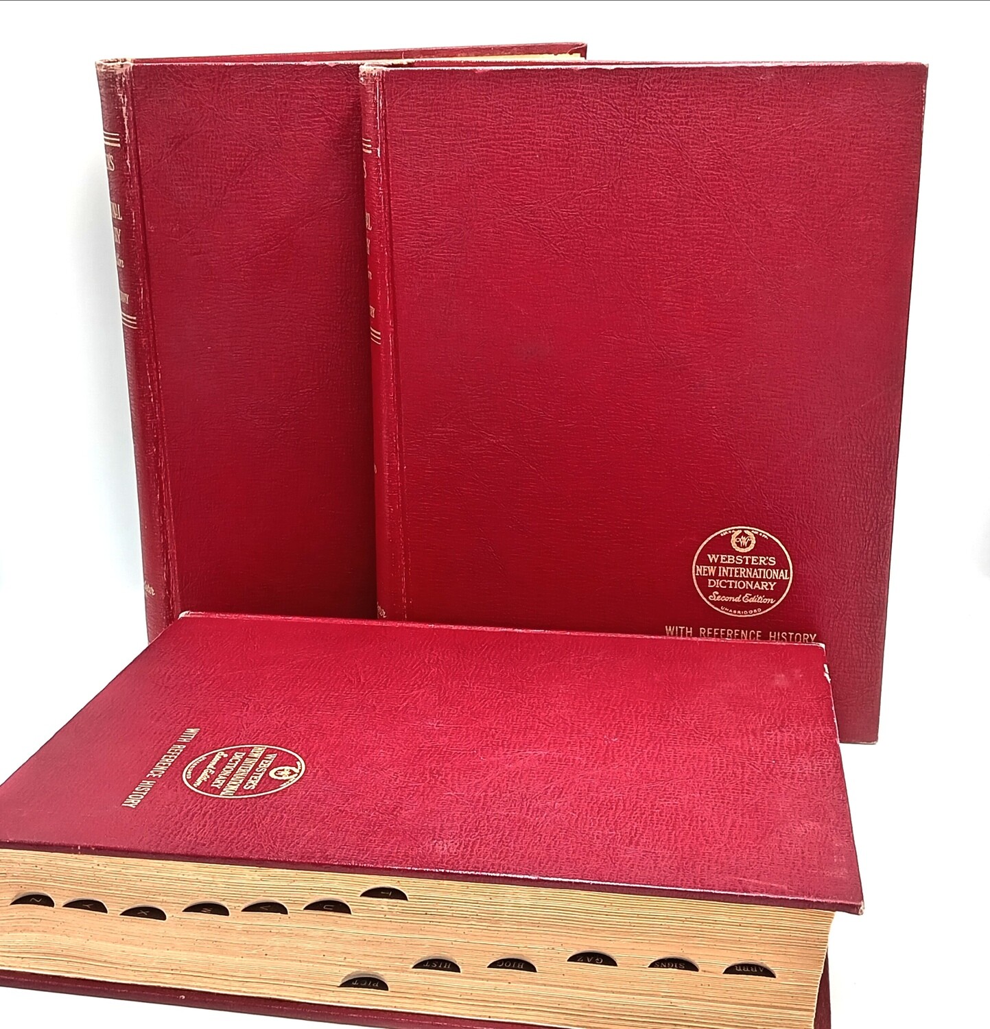 Webster's New International Dictionary 1956 second edition in 3 volumes