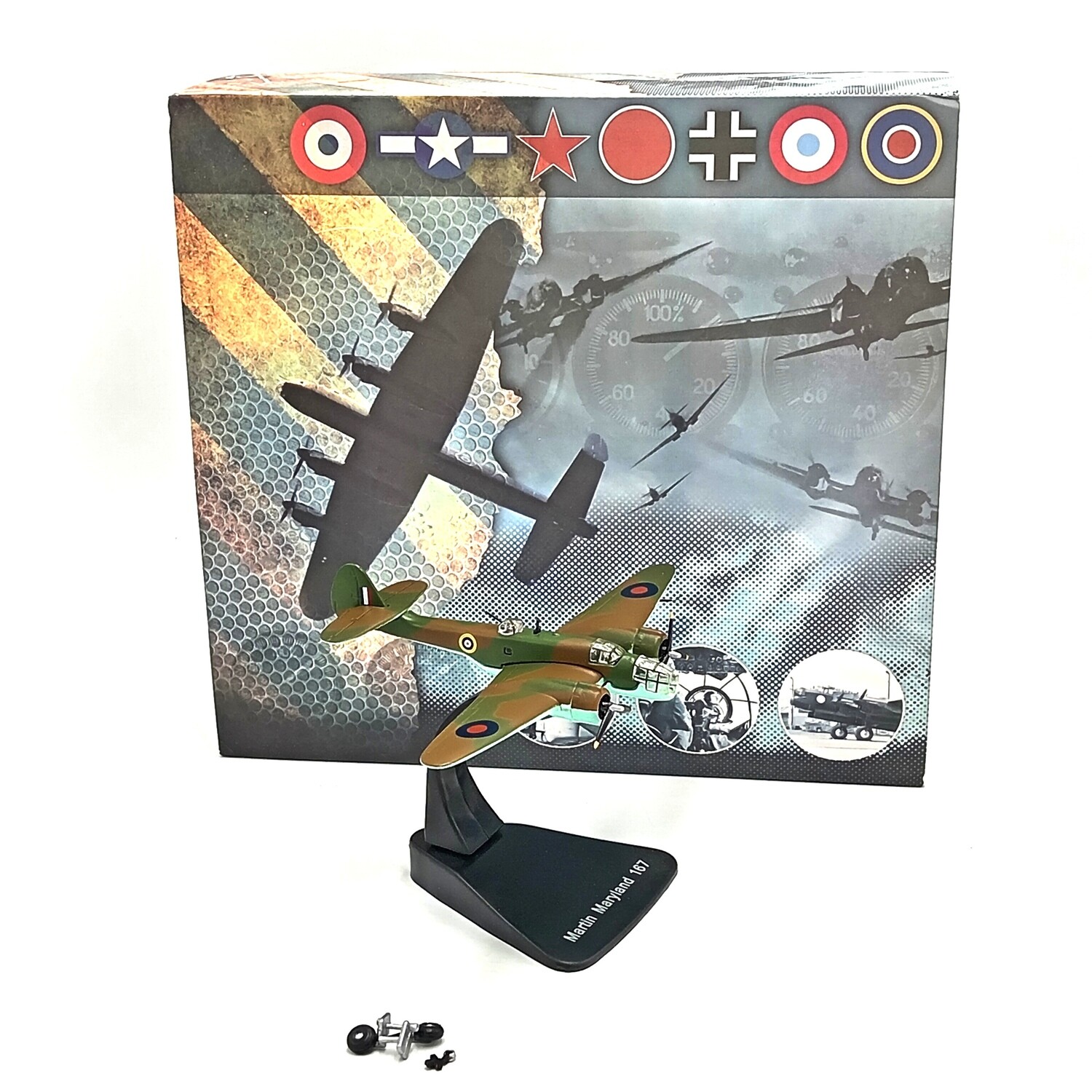 Atlas Martin Maryland 167 die-cast model plane in box - scale 1/144