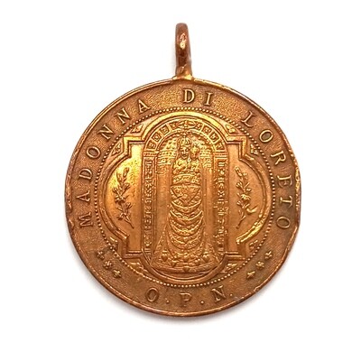 1894-95 Madonna Di Loreto VI Centenaria commemorative medallion