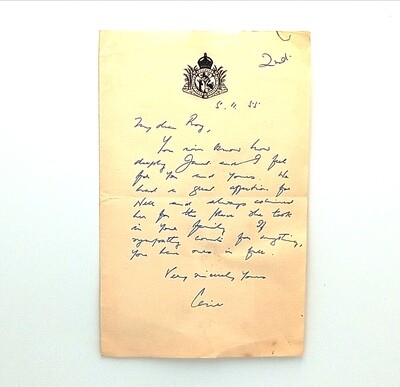 ( Railway) Letter written on East African Railways and Harbours Stationary 1955 - with embossed emblem
