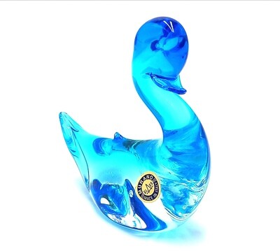 Vintage Murano glass swan