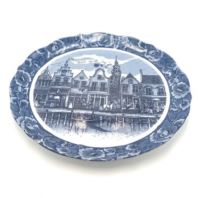 Vintage Delft Oude Molen Fabriek porcelain plate