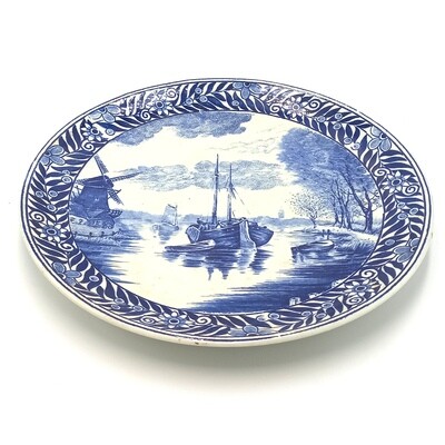 Vintage Boch Delfts porcelain plate