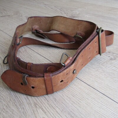 Light brown leather Sam Browne belt
