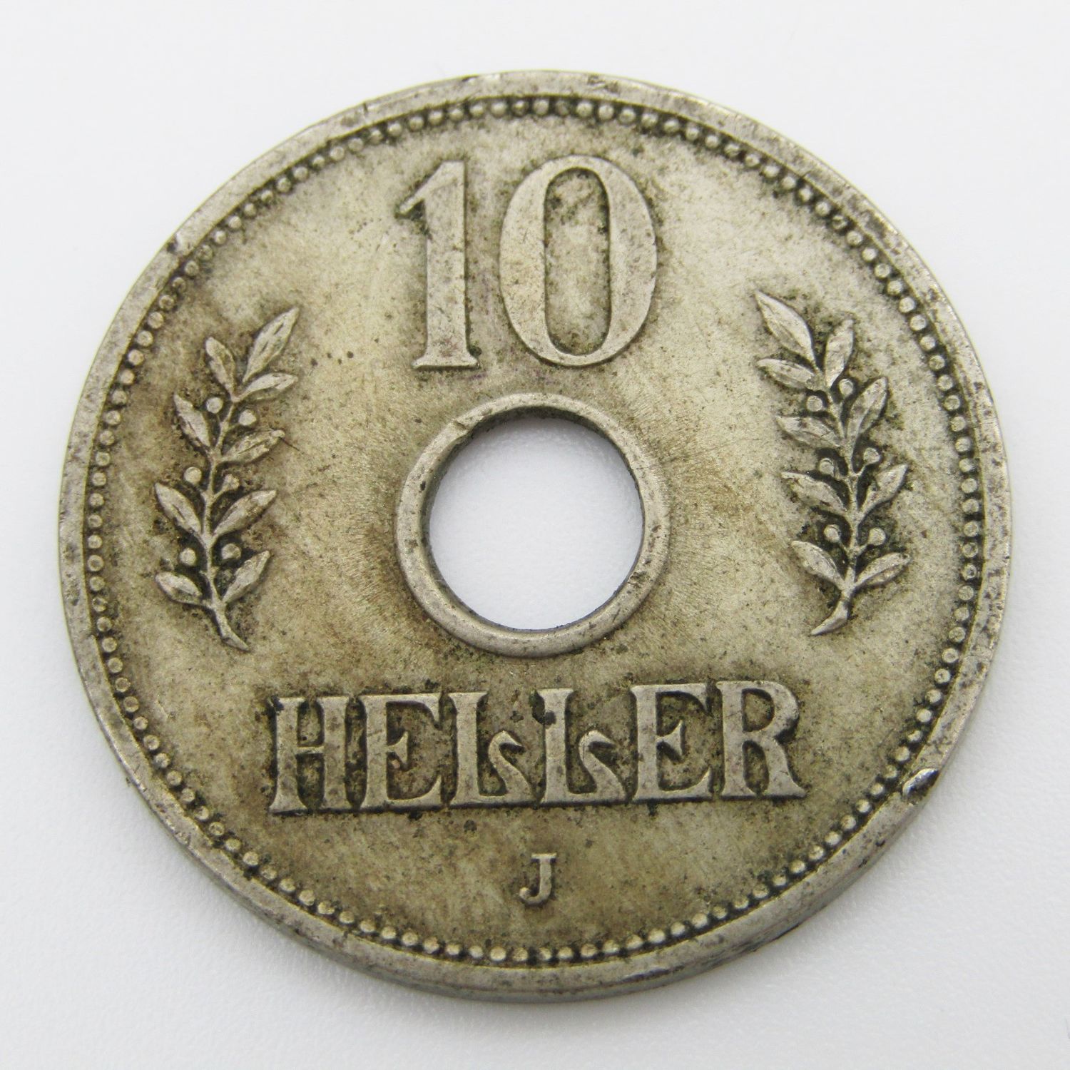 German East Africa 1909 J 10 Heller VF+