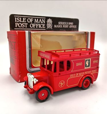 Lledo die-cast advertisement model car for " Isle of Man Penny Post" in box