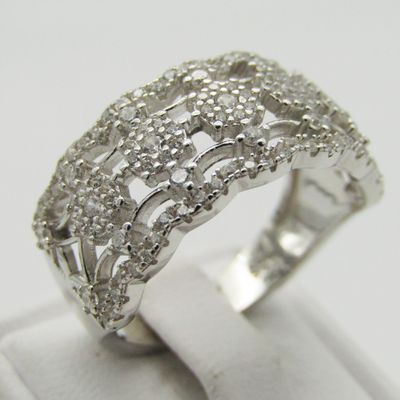 Bulky and beautiful Sterling Silver ring - Size T - 6,8g