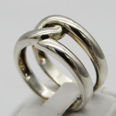 Bulky Sterling Silver ring - Size T - 8,4g