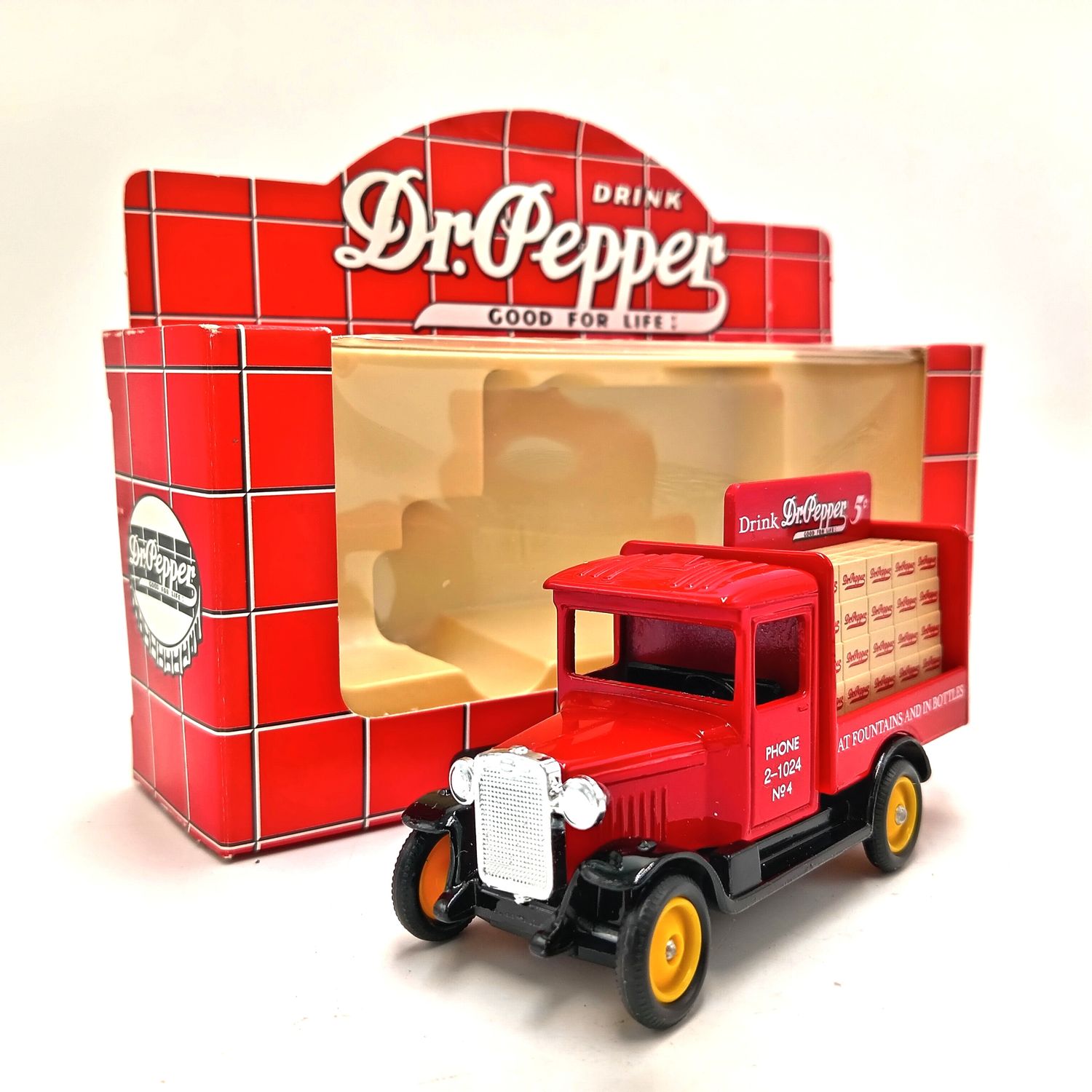 Lledo 1928 Chevrolet Dr Pepper advertisement die-cast model car in box