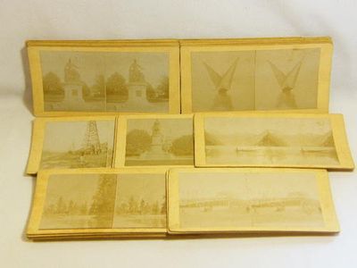 Lot of 27 stereoscope viewer cards by unknown publisher