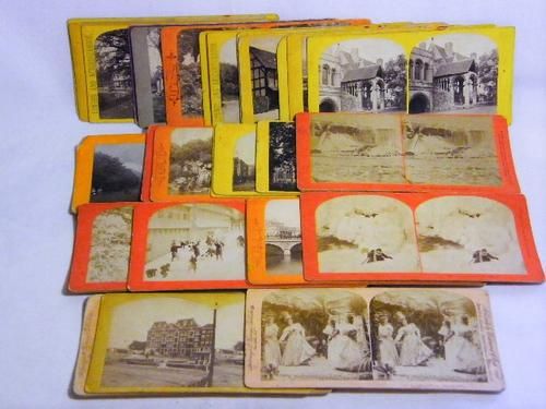 Lot of 31 mixed stereoscope viewer cards