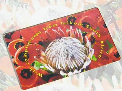 Telkom phone card series limited edition with compliments from South Africa