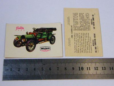 Full set of 32 Mobil Oil Veteran cars trading cards