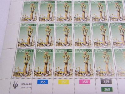 SWA - SACC 264bf - Full Sheet with 100 Mint Stamps