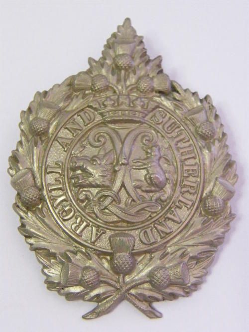 Argyll and Sutherland Highlanders Glengarry cap Badge