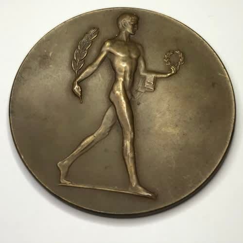 Medallion issued by the Austrian Olympic Committee - Olympic day 4/7/1948 - Wiener Stadion