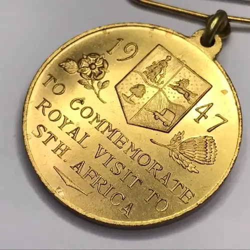 Very unusual 1947 Royal visit to South Africa medallion