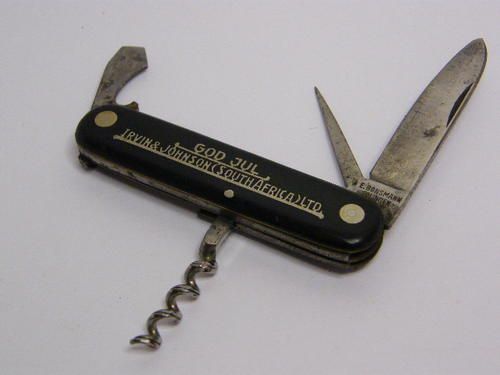 Vintage IRVIN and JOHNSON KNIFE - GOD JUL ( Merry Christmas ) made by E. Bonsmann