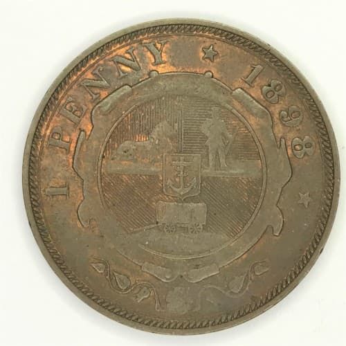 1898 ZAR Kruger Penny mint luster remaining
