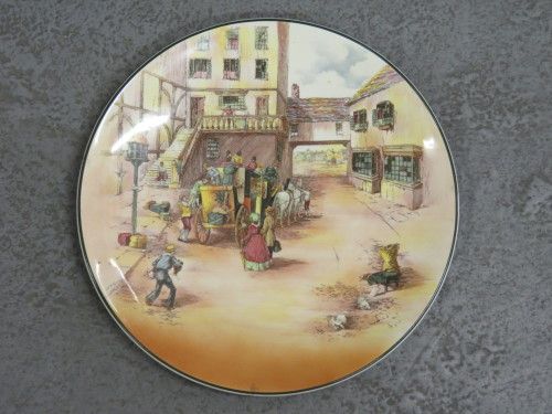 Royal Doulton Old English Coaching scenes large round platter - 34.5cm
