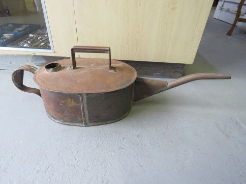 Vintage tin petrol can