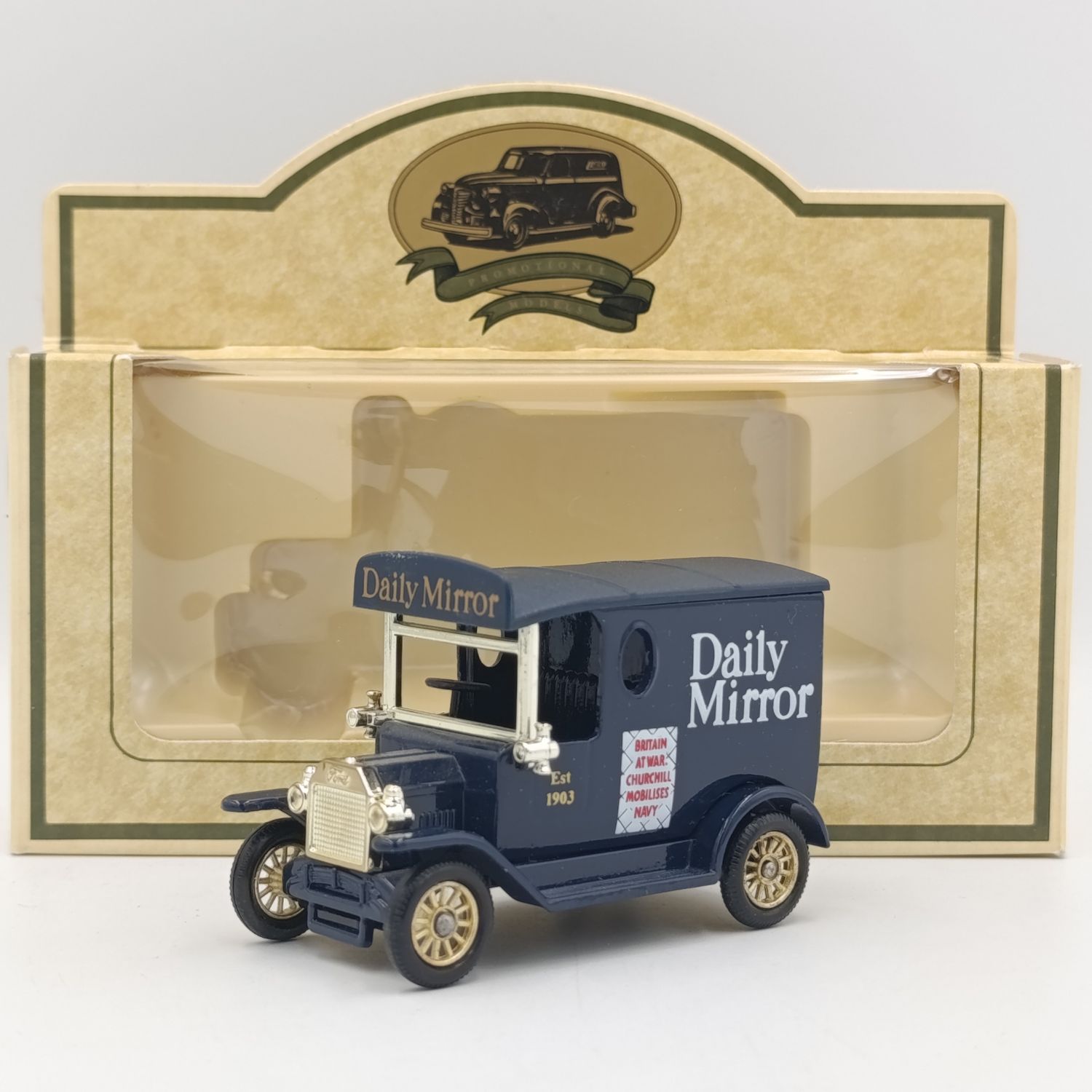Lledo Ford Model T Daily Mirror delivery  van in box