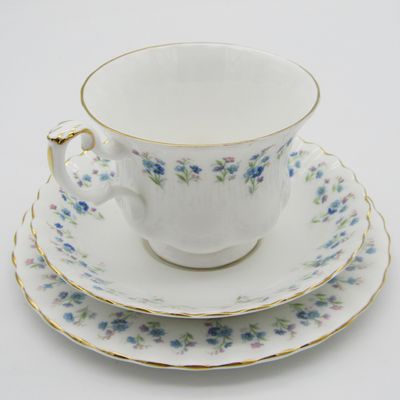Vintage Royal Albert Memory lane porcelain Trio