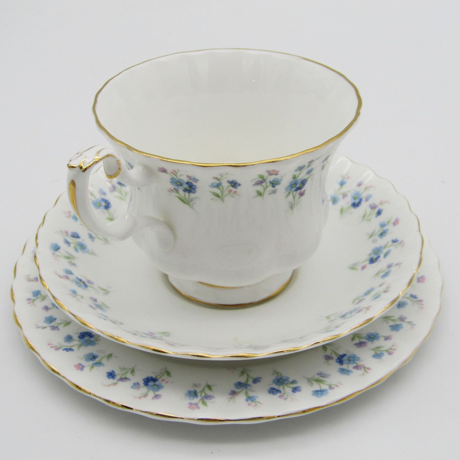 Vintage Royal Albert Memory lane porcelain Trio