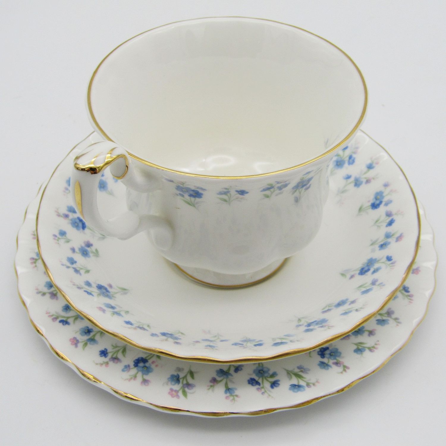 Vintage Royal Albert Memory Lane Porcelain trio