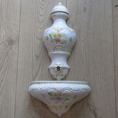 Vintage Ceramic wall fountain for flowers