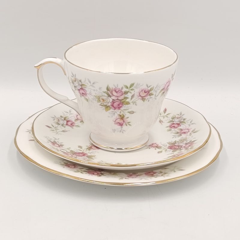 Vintage Duchess June Bouquet porcelain trio