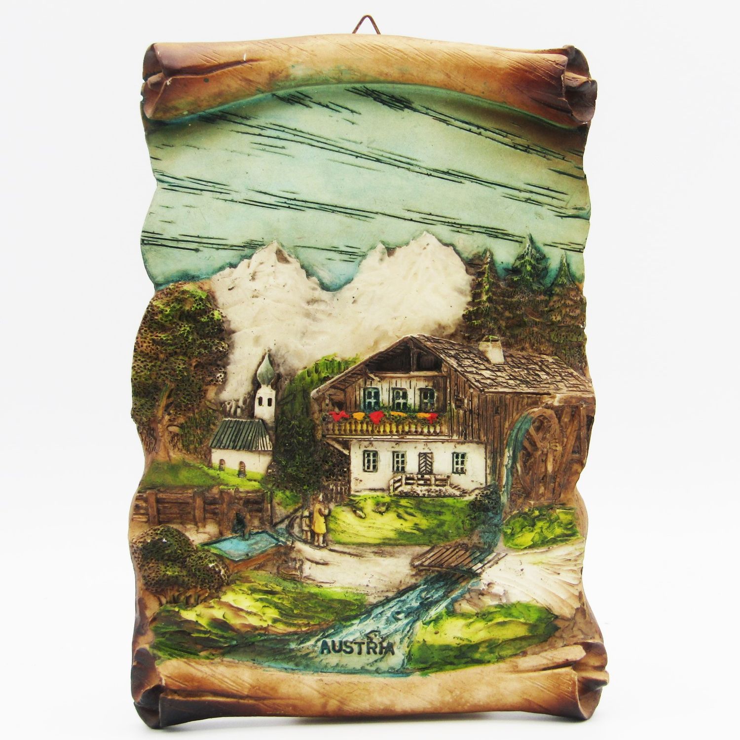 Vintage Austria 3-dimensional wall decor