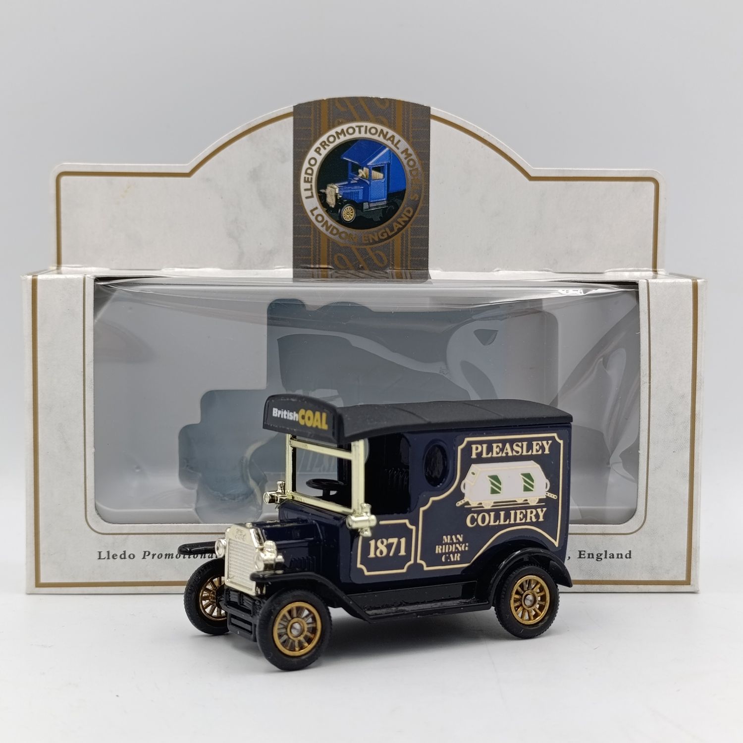 Lledo Ford Model T advertisement die-cast van - &quot;Pleasley colliery&quot; - in box