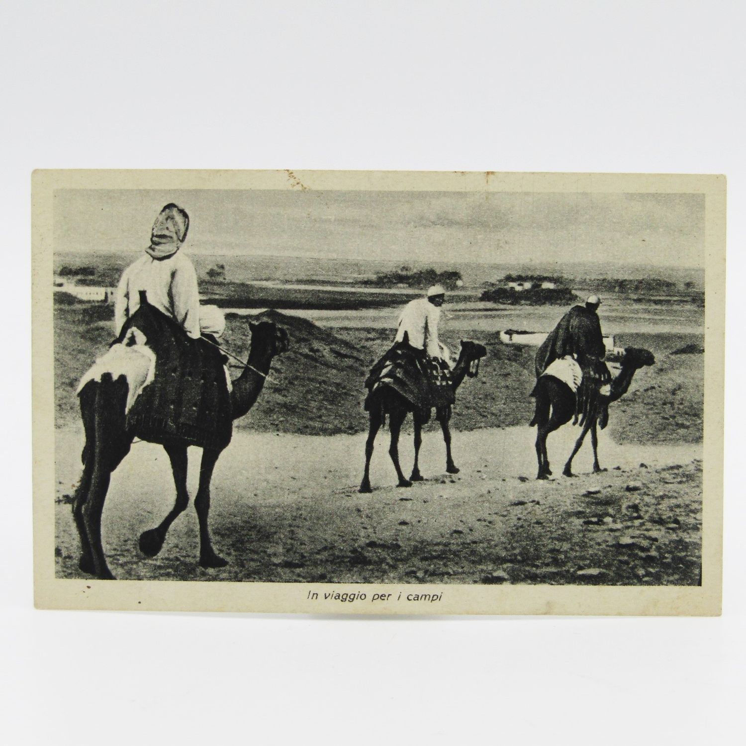 Libia Italian Colonial Postcard 1940 to Napels Italy with 20 cent Libiastamp