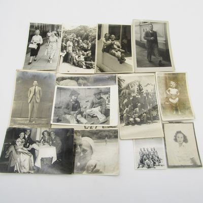 Lot of 14 photos of the Grobler &amp; van der Walt family - Clocolan