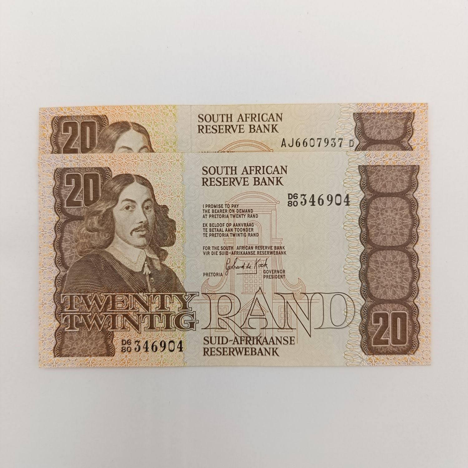 Stals &amp; De Kock R20 banknotes in excellent condition
