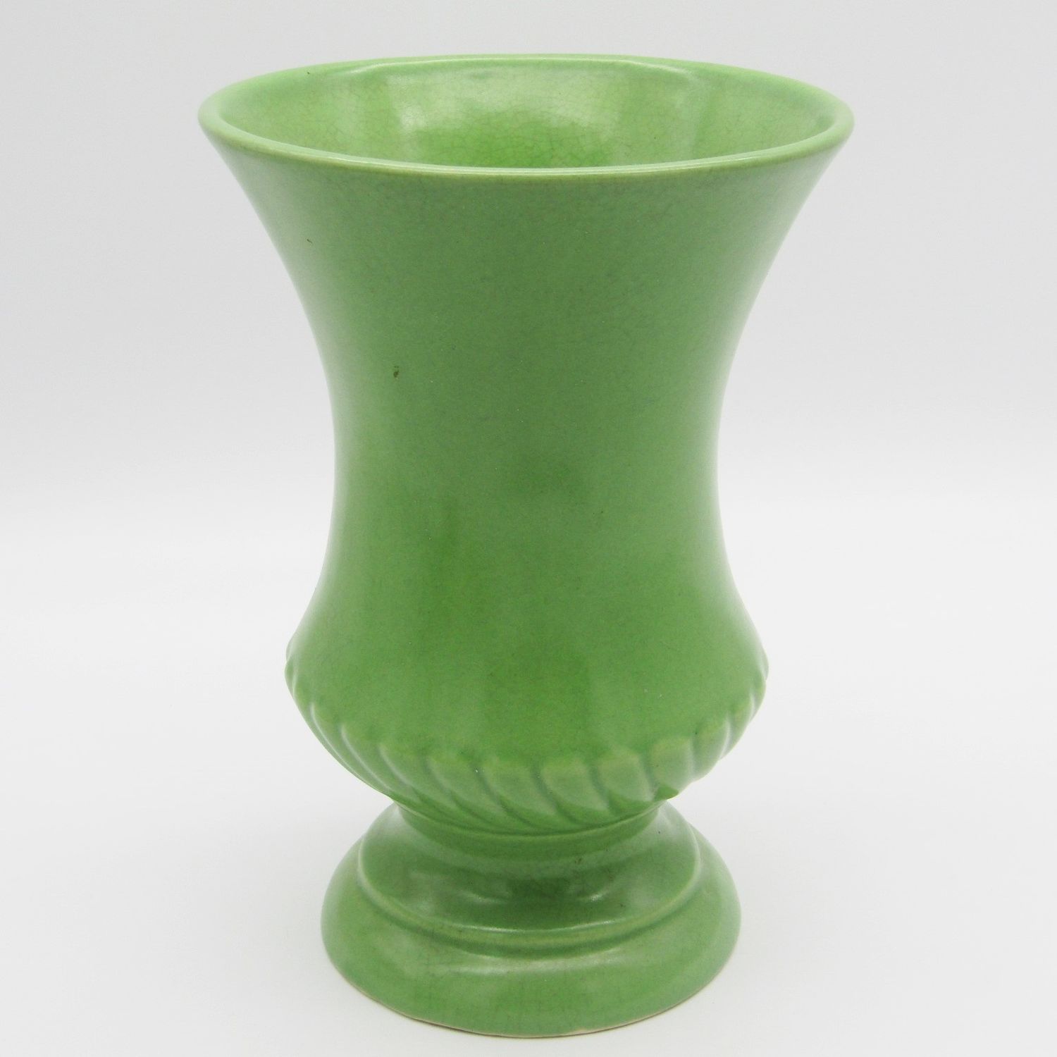 Vintage Green Drostdy porcelain flower vase - Height 25,5 cm