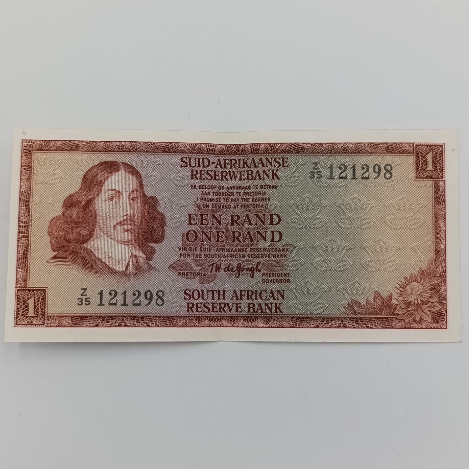 TW de Jongh 3rd Issue 1975 Replacement R1 note Z35