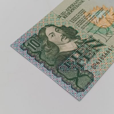 Stals 1990 R10 banknote uncirculated Error Note misprint obverse (printing too low) - rare