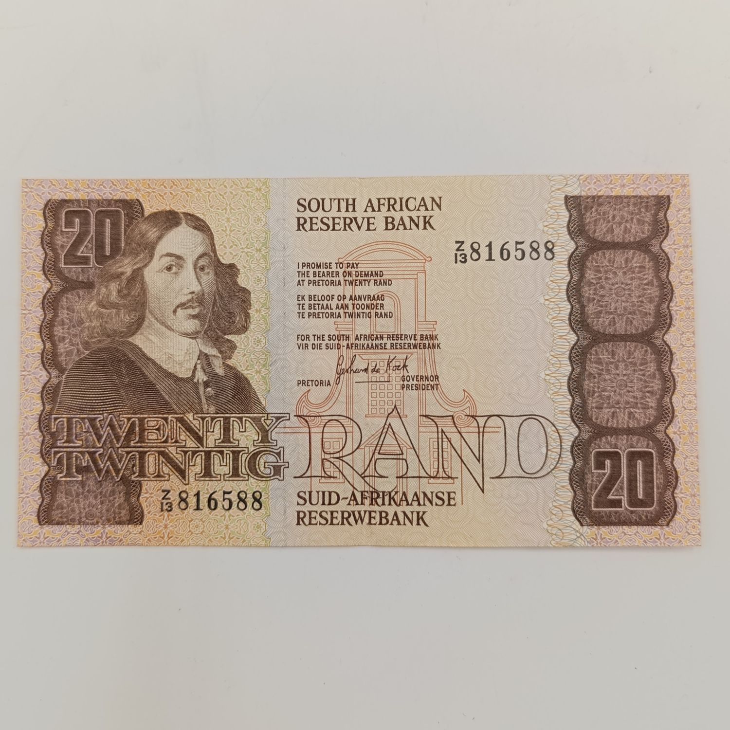 GPC de Kock 1984 Twenty rand replacement banknote Z13