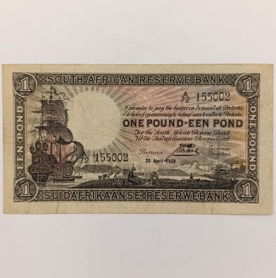 Postmus one pound 20 April 1938 - A72 - aEF