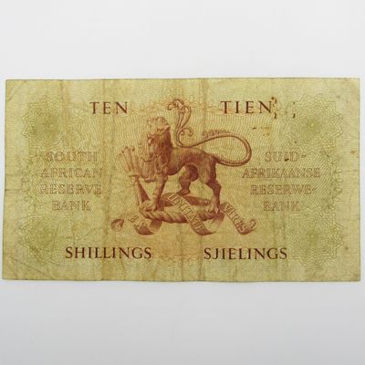 MH de Kock Ten Shillings 1958 - E/A - A162 - aVF