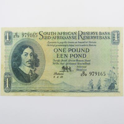 MH de Kock one pound 7-2-57 - B279 - EF