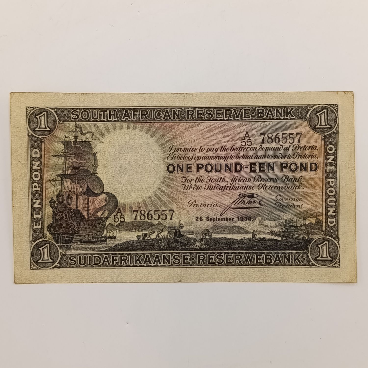 Postmus one pound 26 September 1936 - A55 - aEF