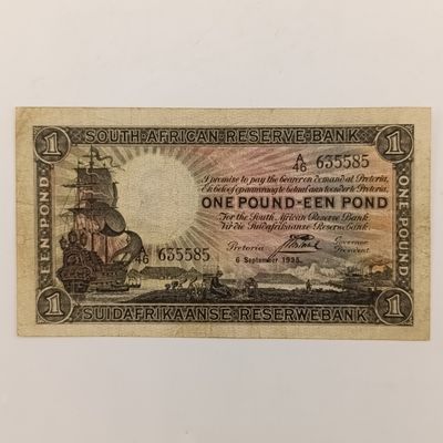 Postmus one pound 6 September 1935 - A46 - aEF