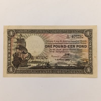 Postmus one pound 3 September 1945 - A45 - EF++