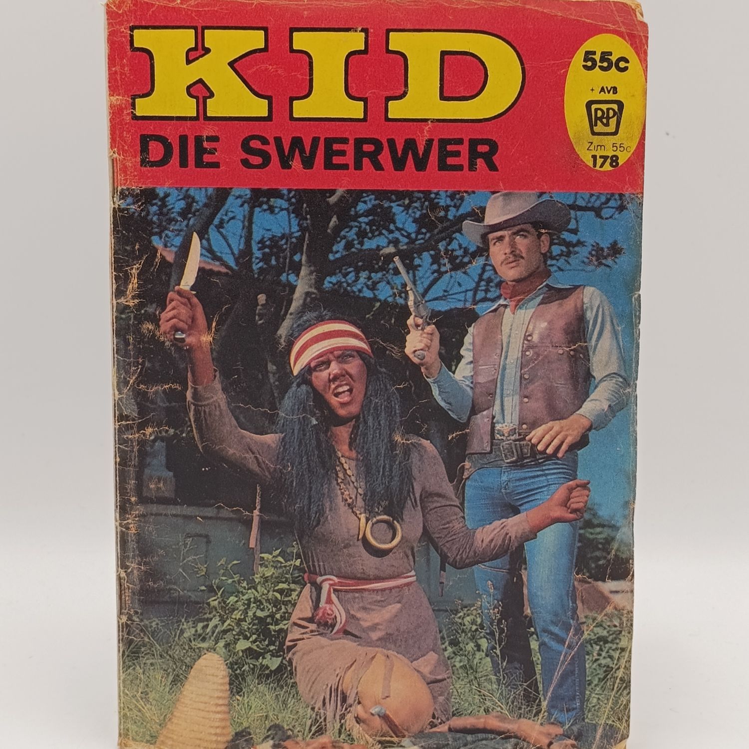 Kid die Swemmer no 178 Afrikaans photo comic book with new Kid