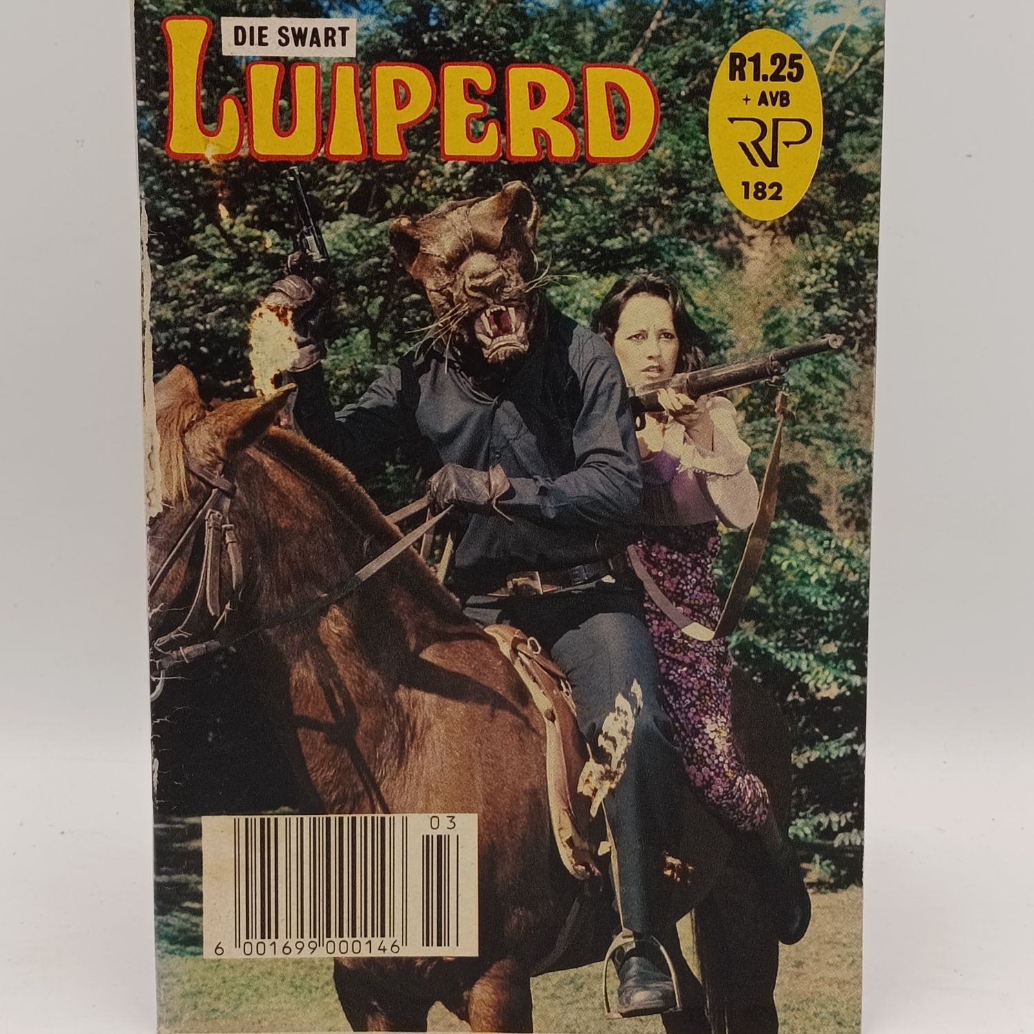 Die Swart Luiperd no 182 very good condition Afrikaans photo comic book